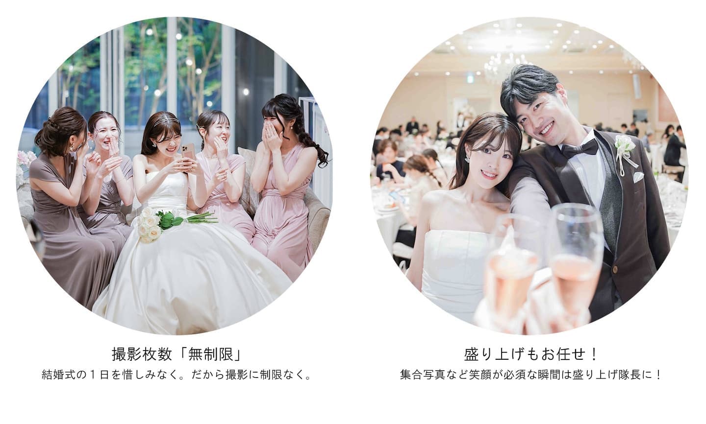 結婚式持ち込みカメラマンスナップ撮影