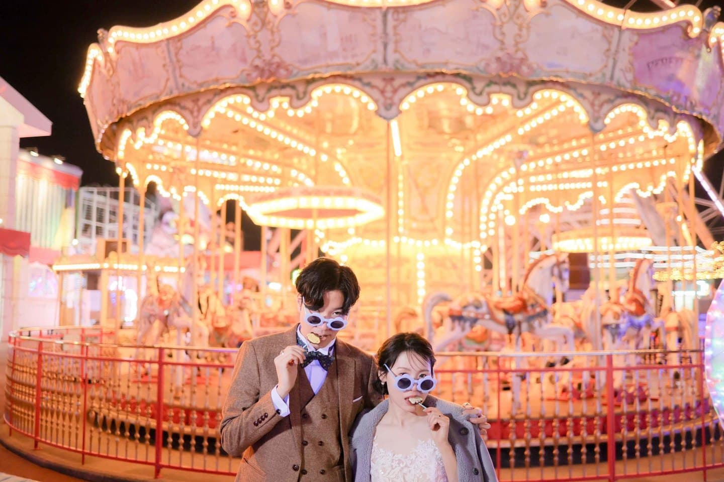 ナイト遊園地前撮り