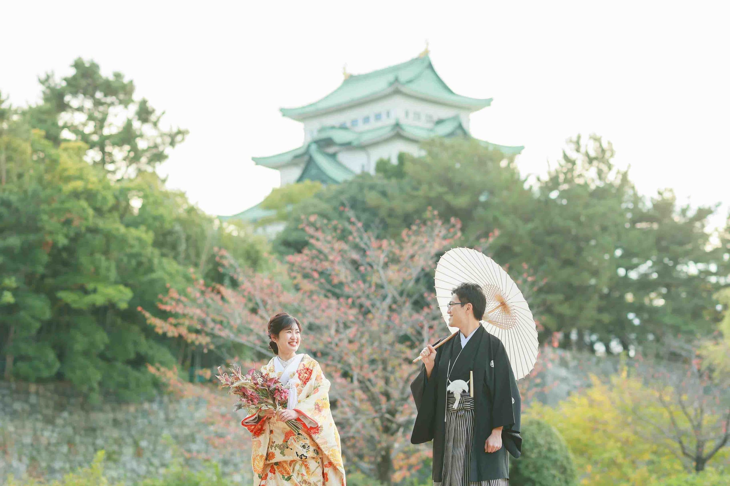 名古屋城ロケーション前撮り