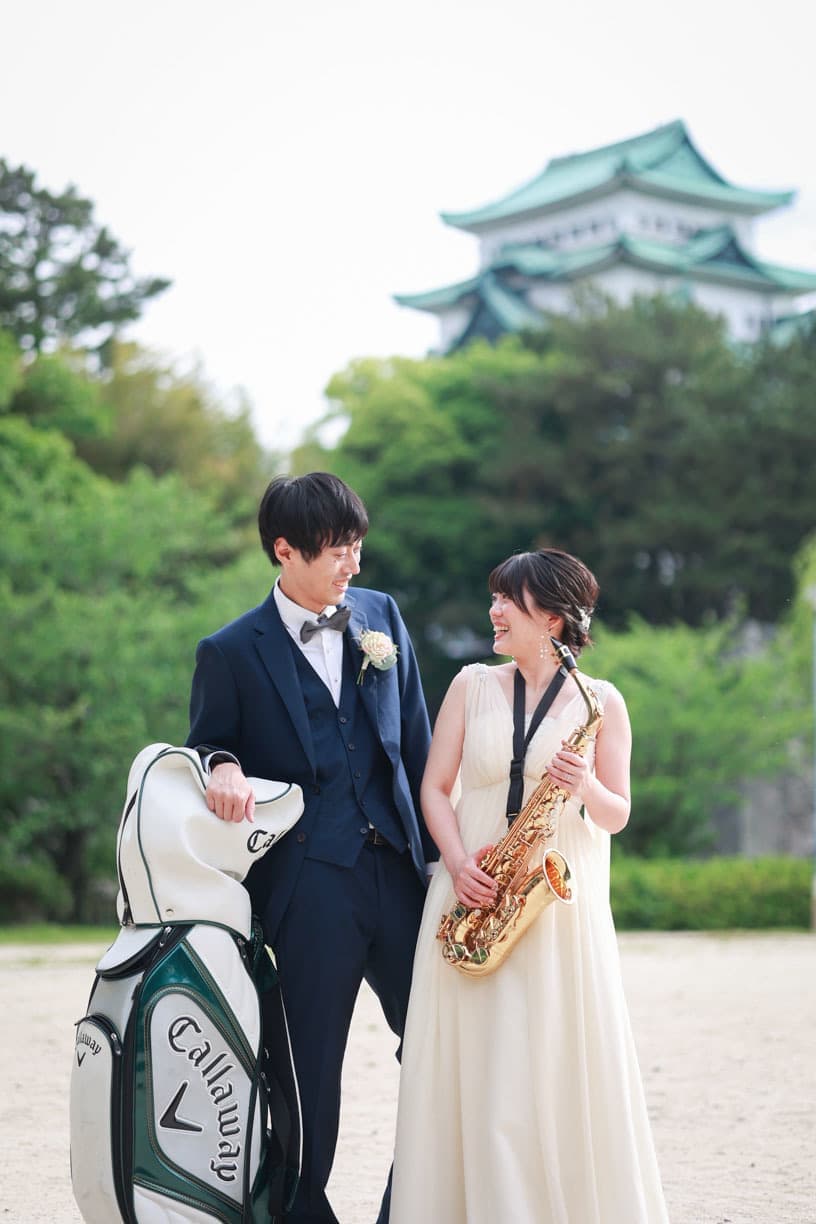 名古屋城ロケーション前撮り