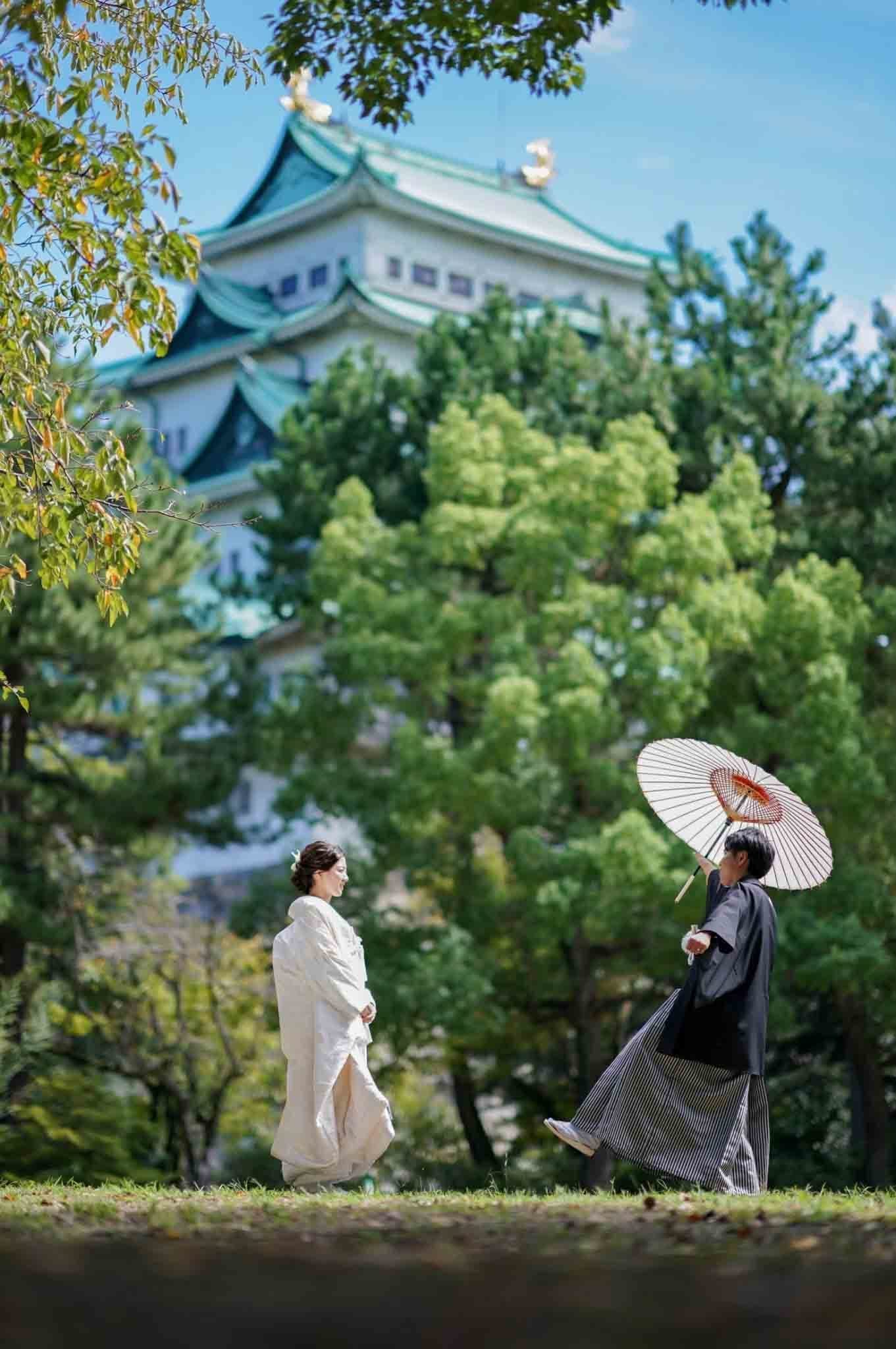 名古屋城ロケーション前撮り