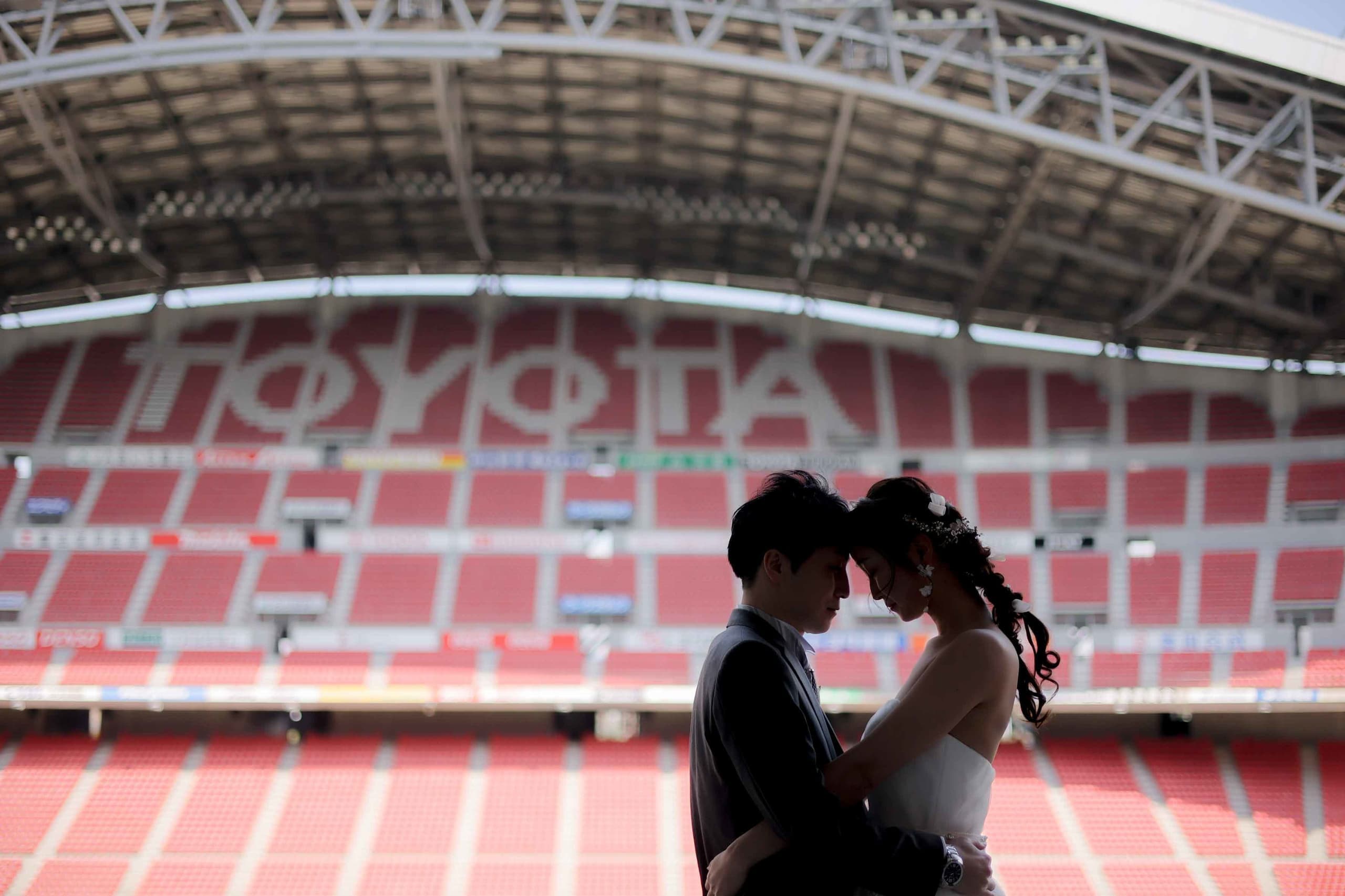 スタジアム前撮り