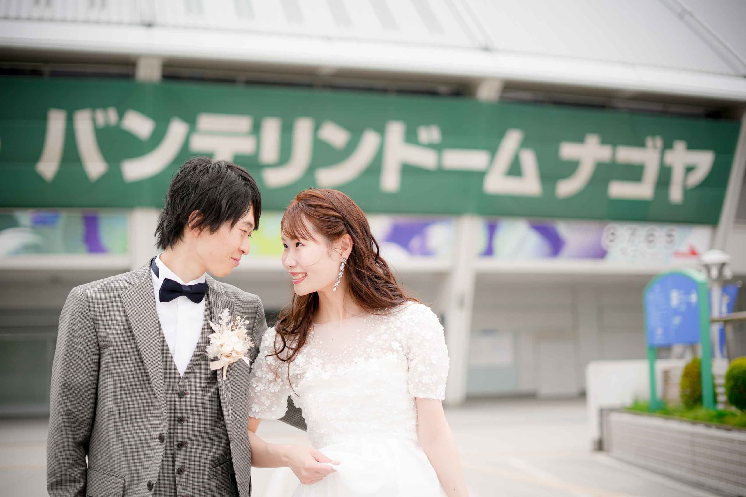 スタジアム前撮り