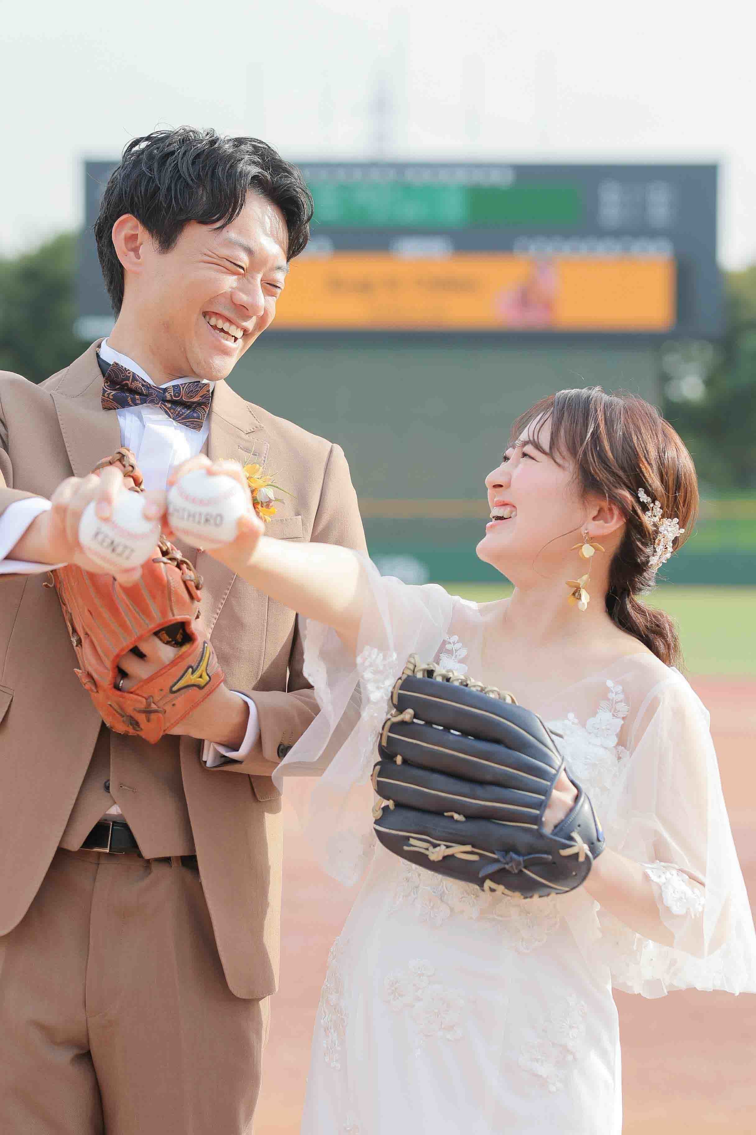 スタジアムロケーション前撮り