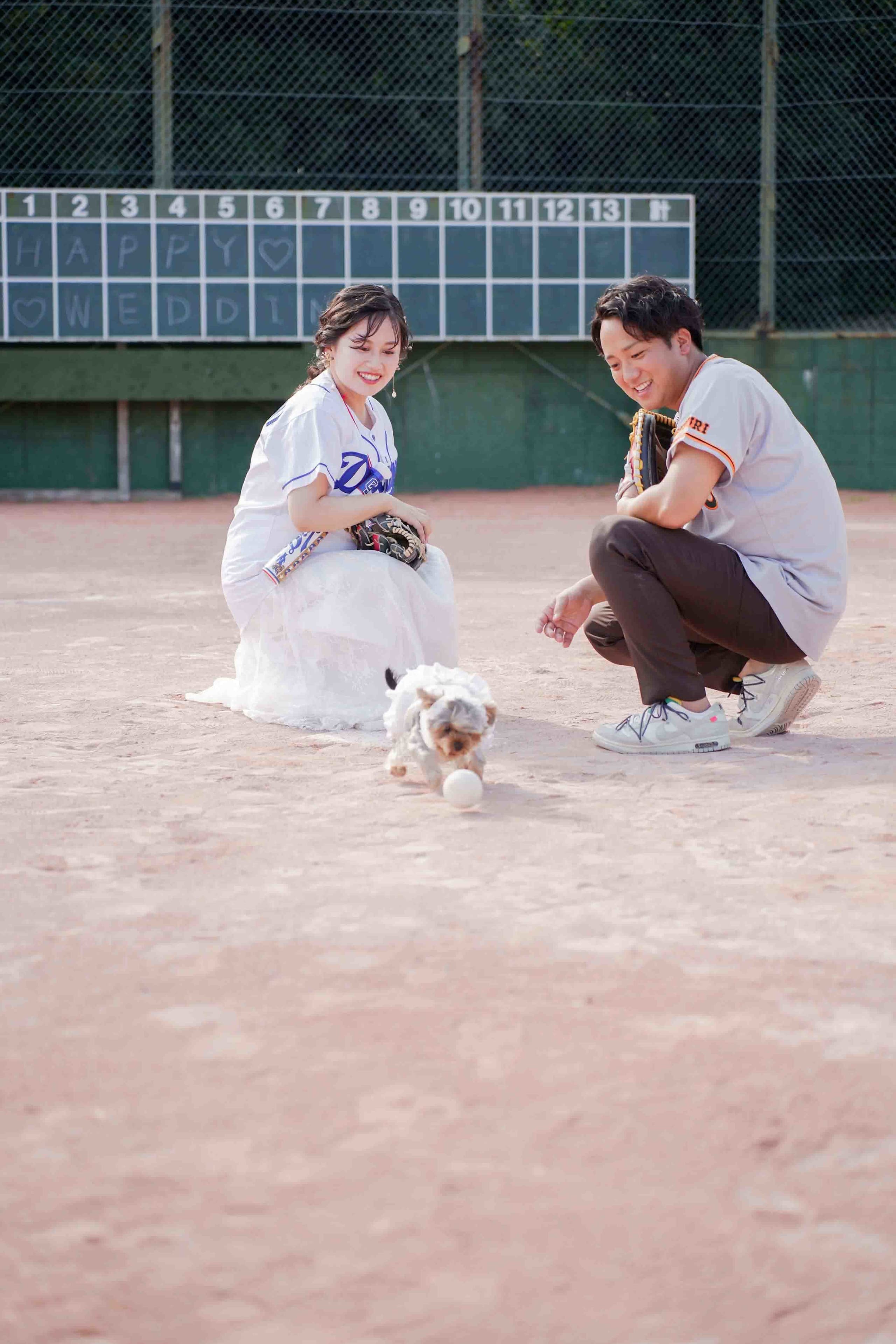 スタジアムロケーション前撮り