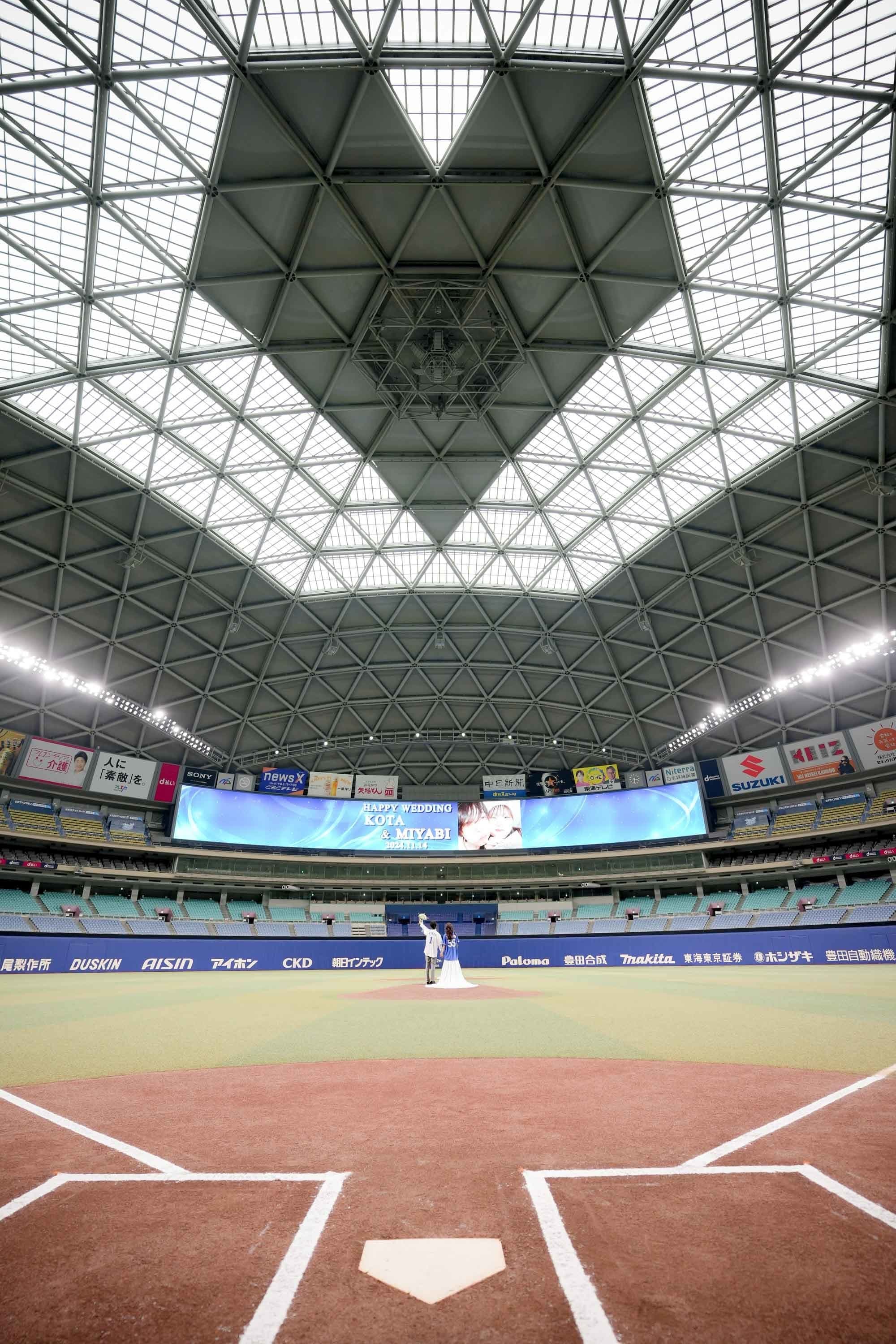 スタジアムロケーション前撮り