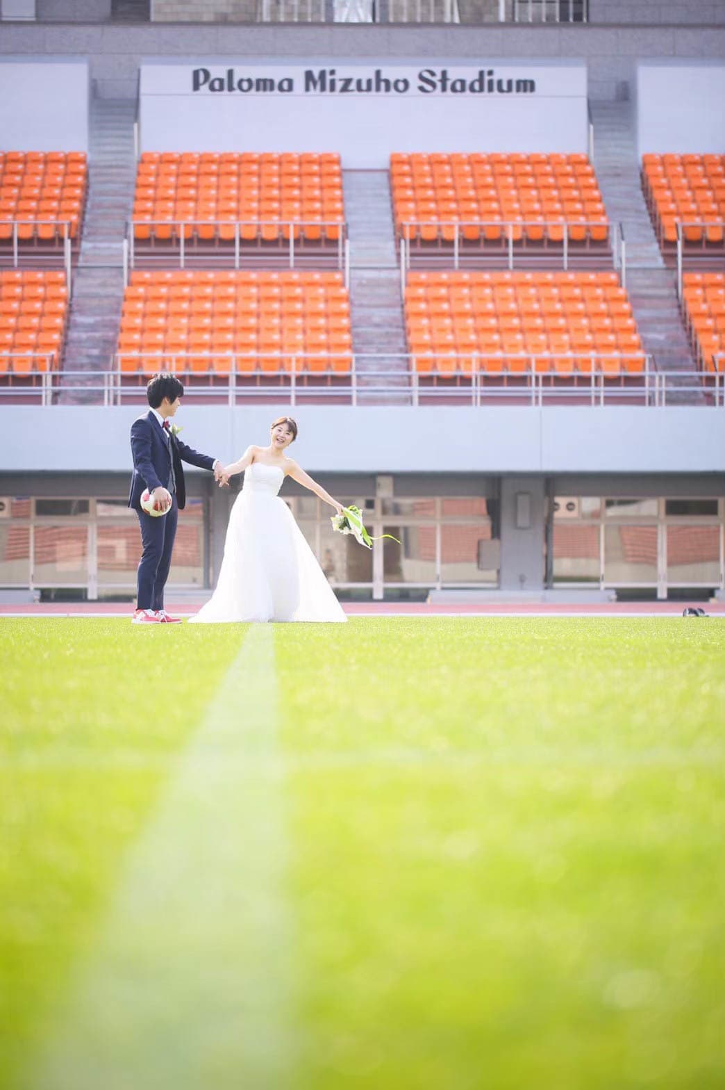 スタジアムロケーション前撮り