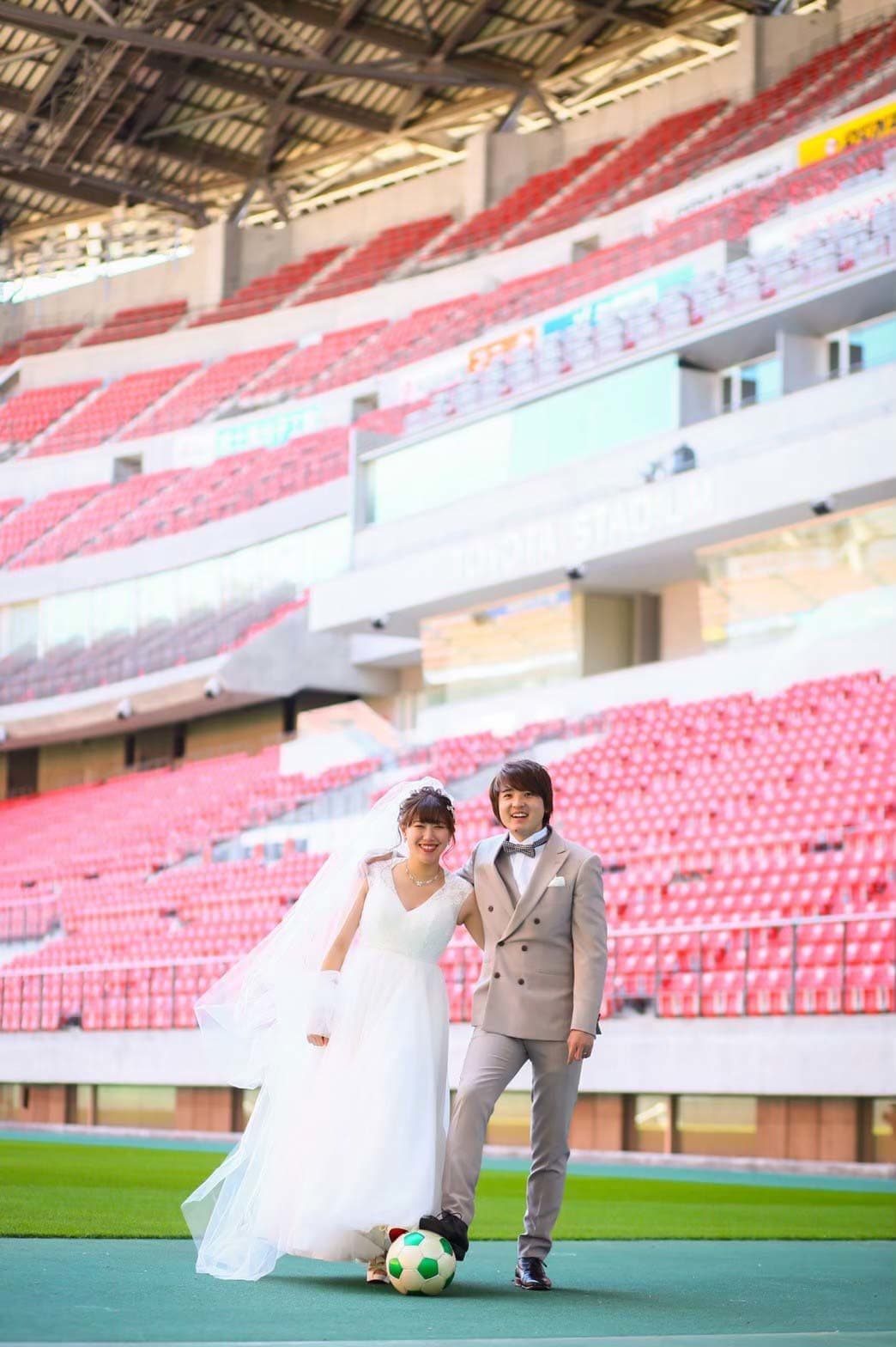 スタジアムロケーション前撮り