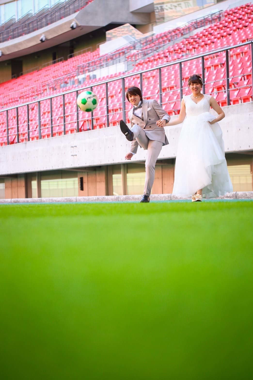 スタジアムロケーション前撮り