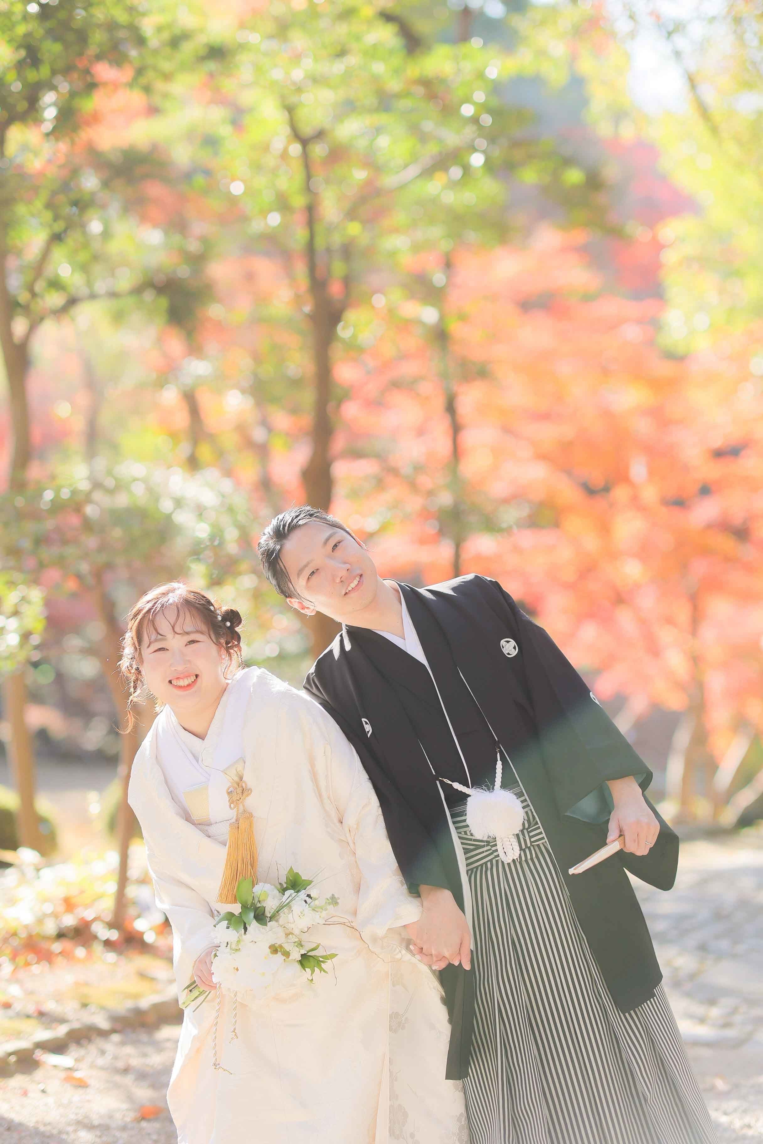 "名古屋 ロケーション前撮り ウェディングフォト 自然な笑顔"