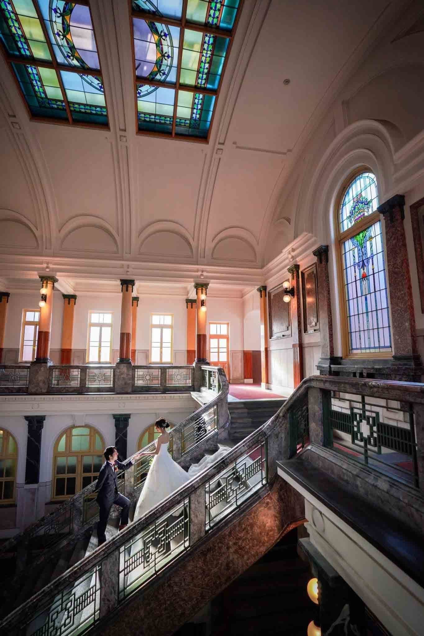 "名古屋 ロケーション前撮り ウェディングフォト 自然な笑顔"