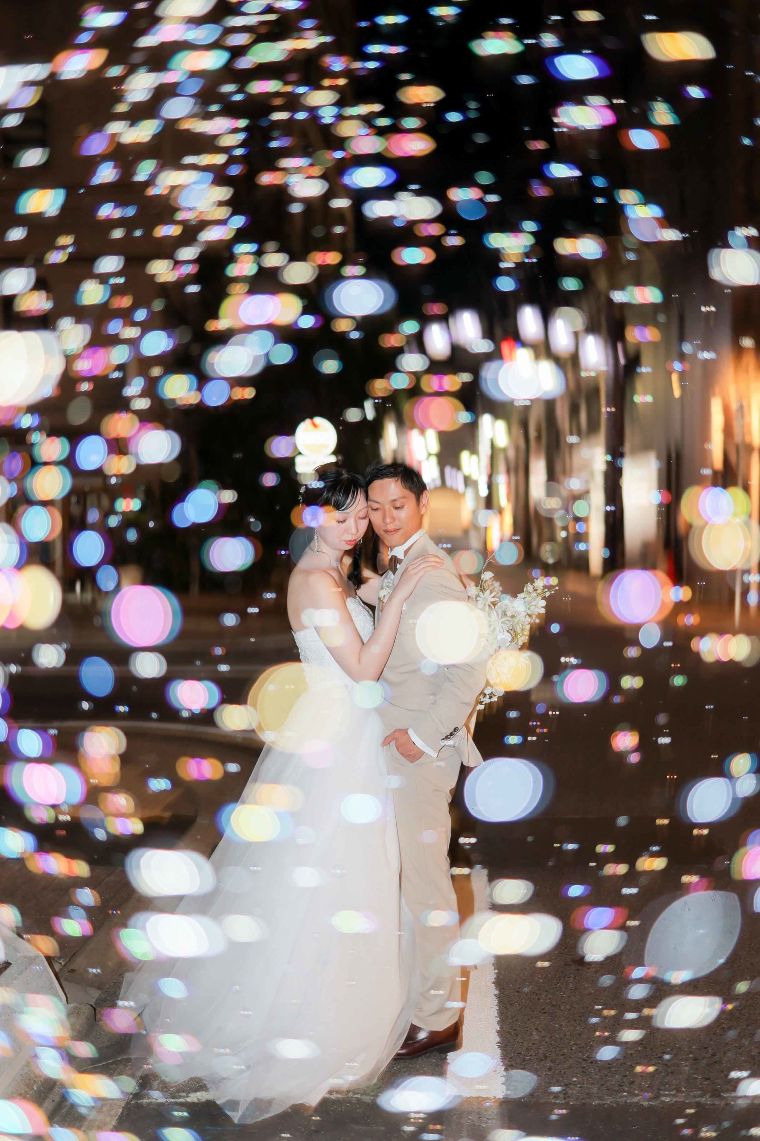 "名古屋 ロケーション前撮り ウェディングフォト 自然な笑顔"