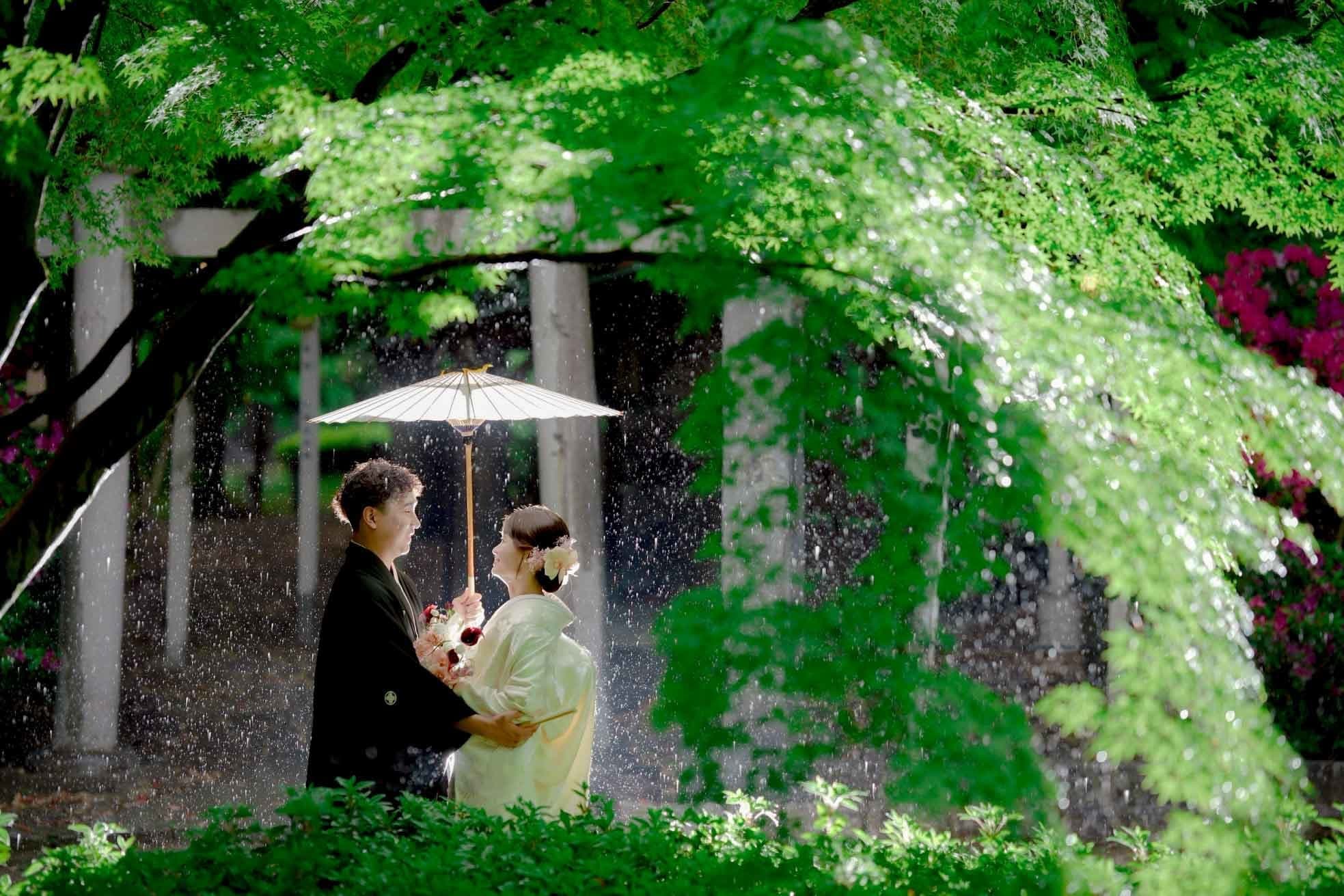alt="名古屋で和装前撮りするカップル"